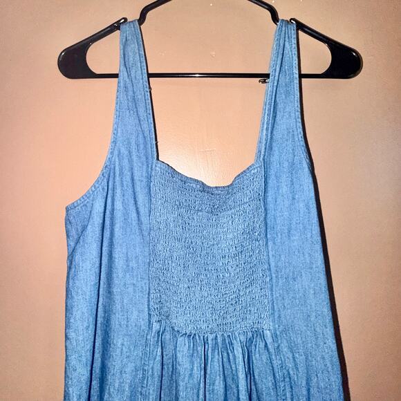Old Navy Women's Denim Sleeveless Maxi Dress Blue - Size XL - Picture 9 of 9